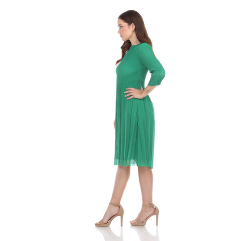 3/4 Sleeve Classic Dress - DR1432